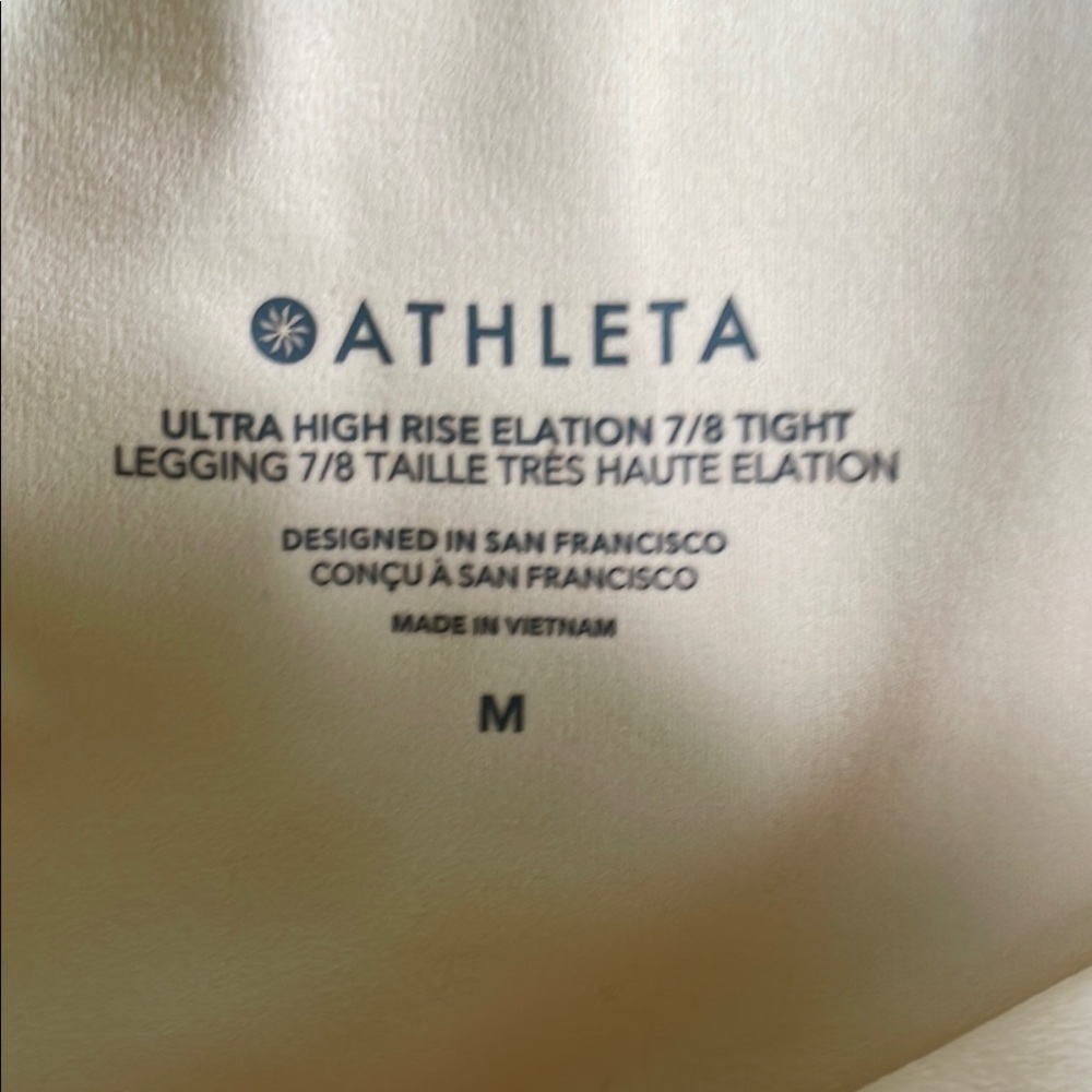 Athleta Peach Ultra High Rise Tights
